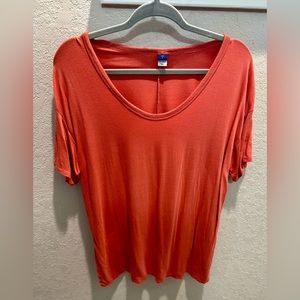 Coral Short Sleeve Tunic Top